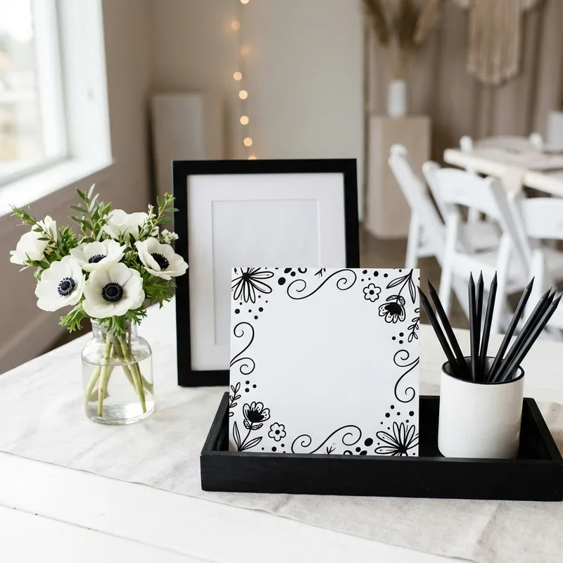 Black and White Bridal Shower Ideas