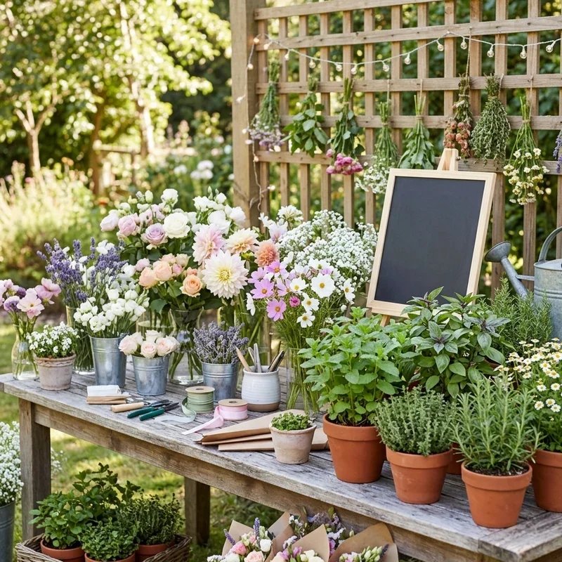 Flower Bar Ideas for Bridal Shower