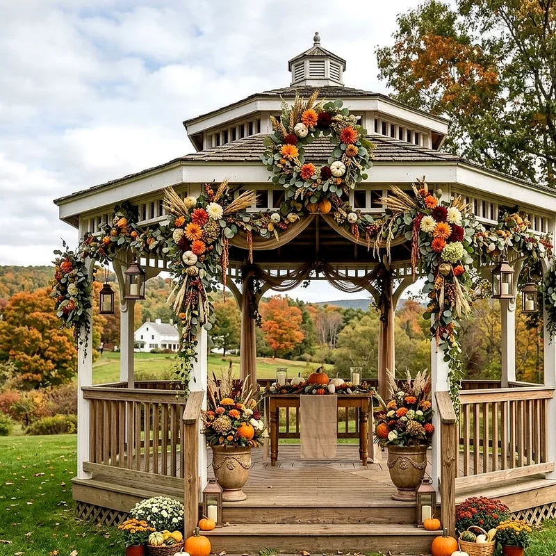 Outdoor Gazebo Wedding Decoration Ideas