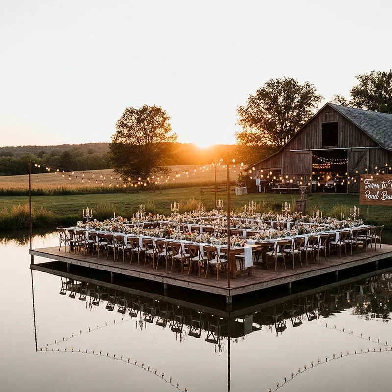 Pond Wedding Ideas