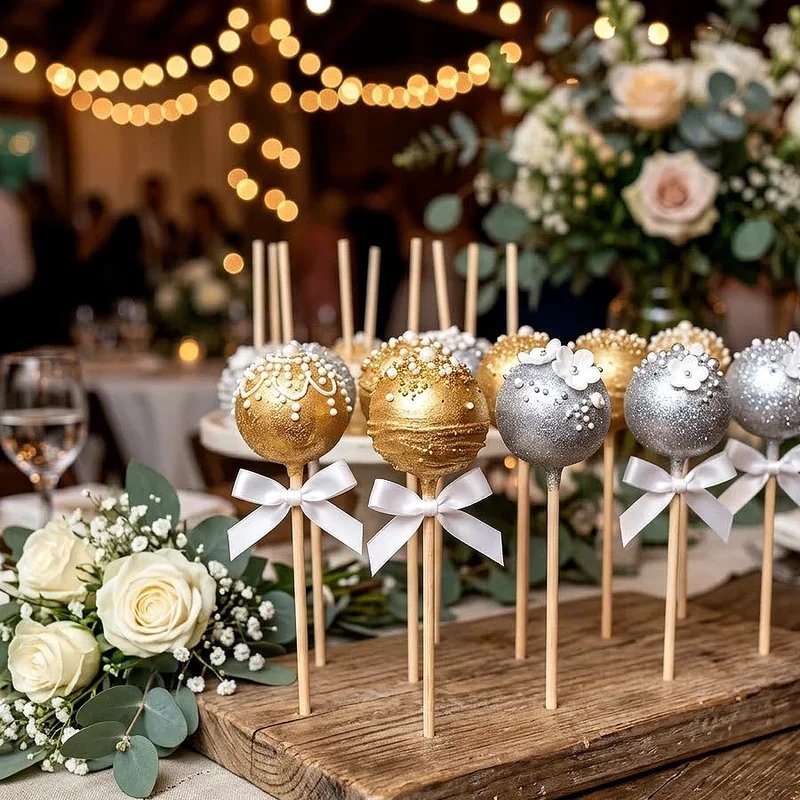Wedding Cake Pop Ideas