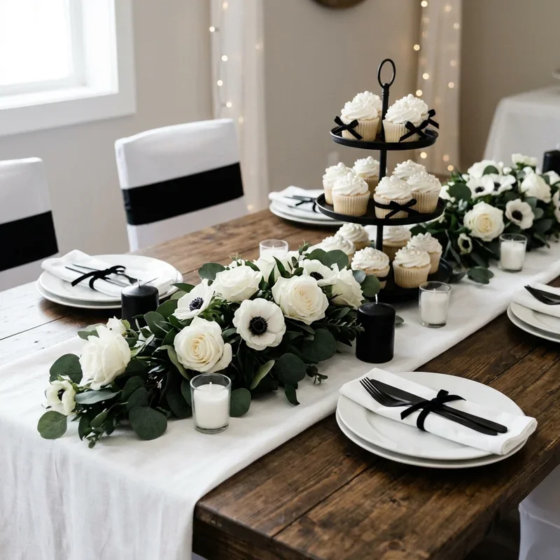 Black and White Bridal Shower Ideas
