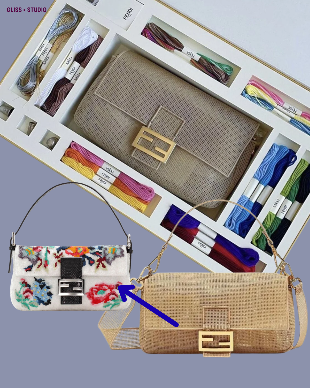 Fendi Needlework Baguette…