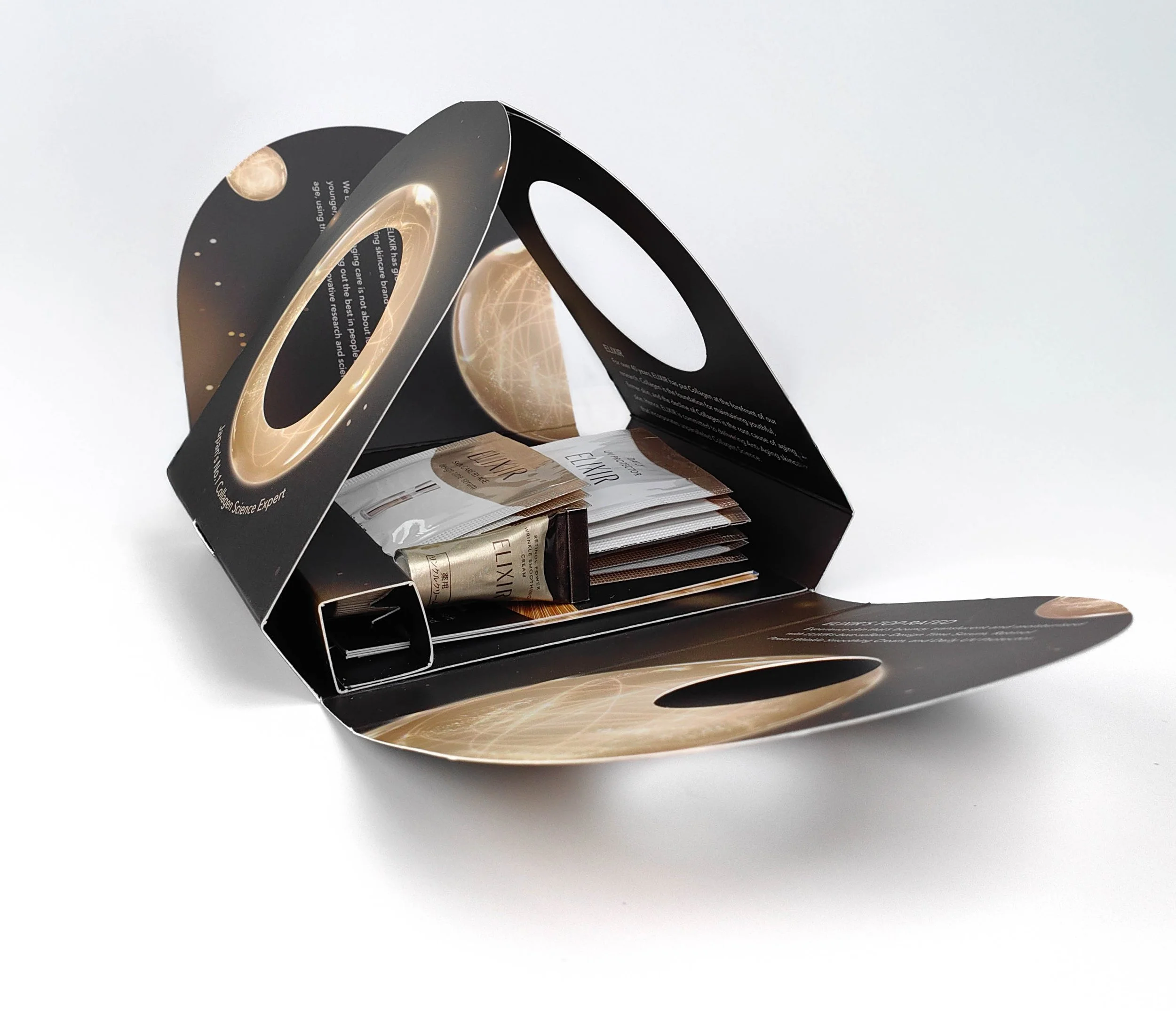 Multi-compartment sample holder with precision structure ensuring product protection and distribution readiness.​