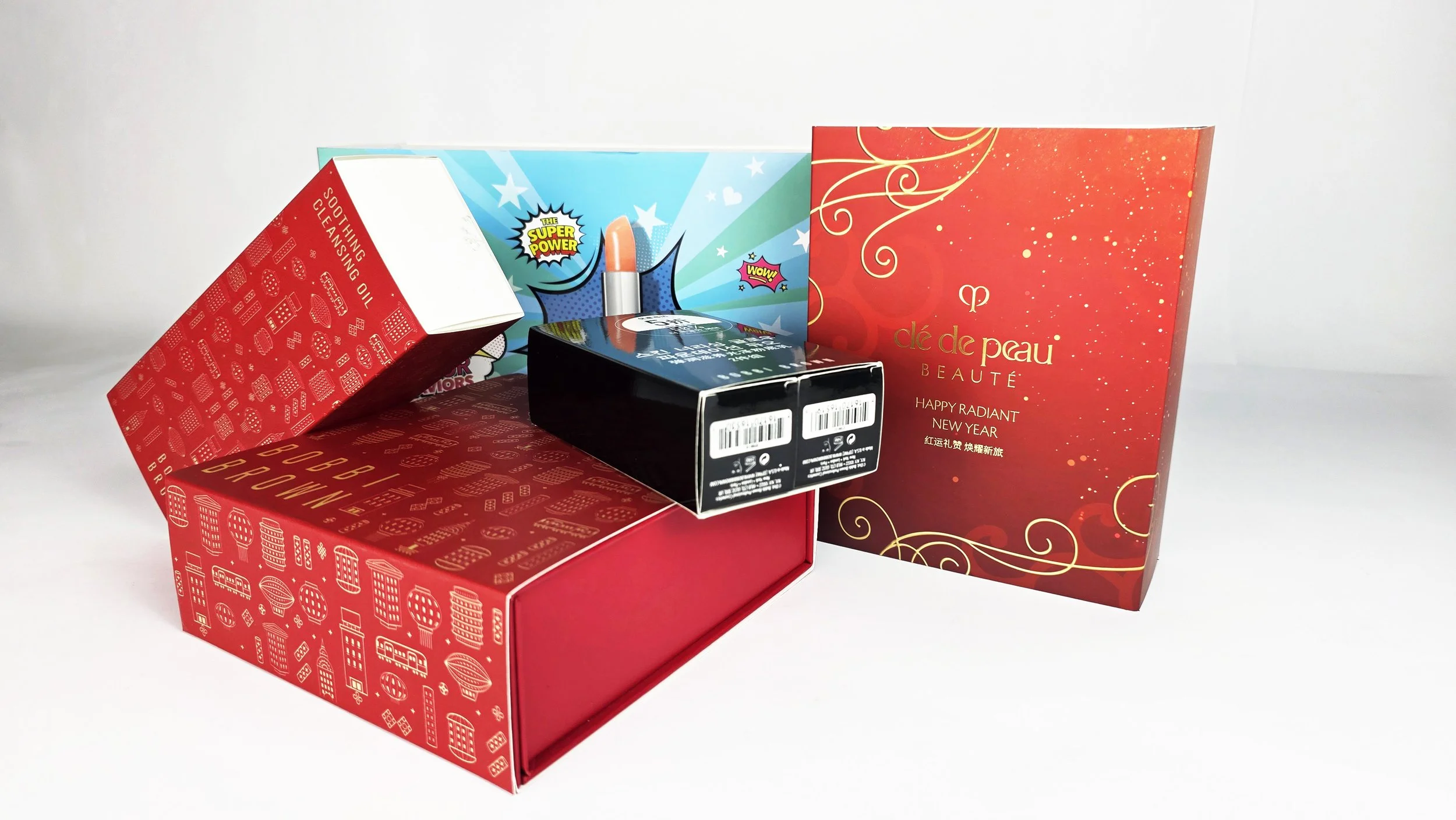 Custom packaging sleeve wrapping product boxes, designed to enhance branding, protect contents, and improve shelf presentation.​