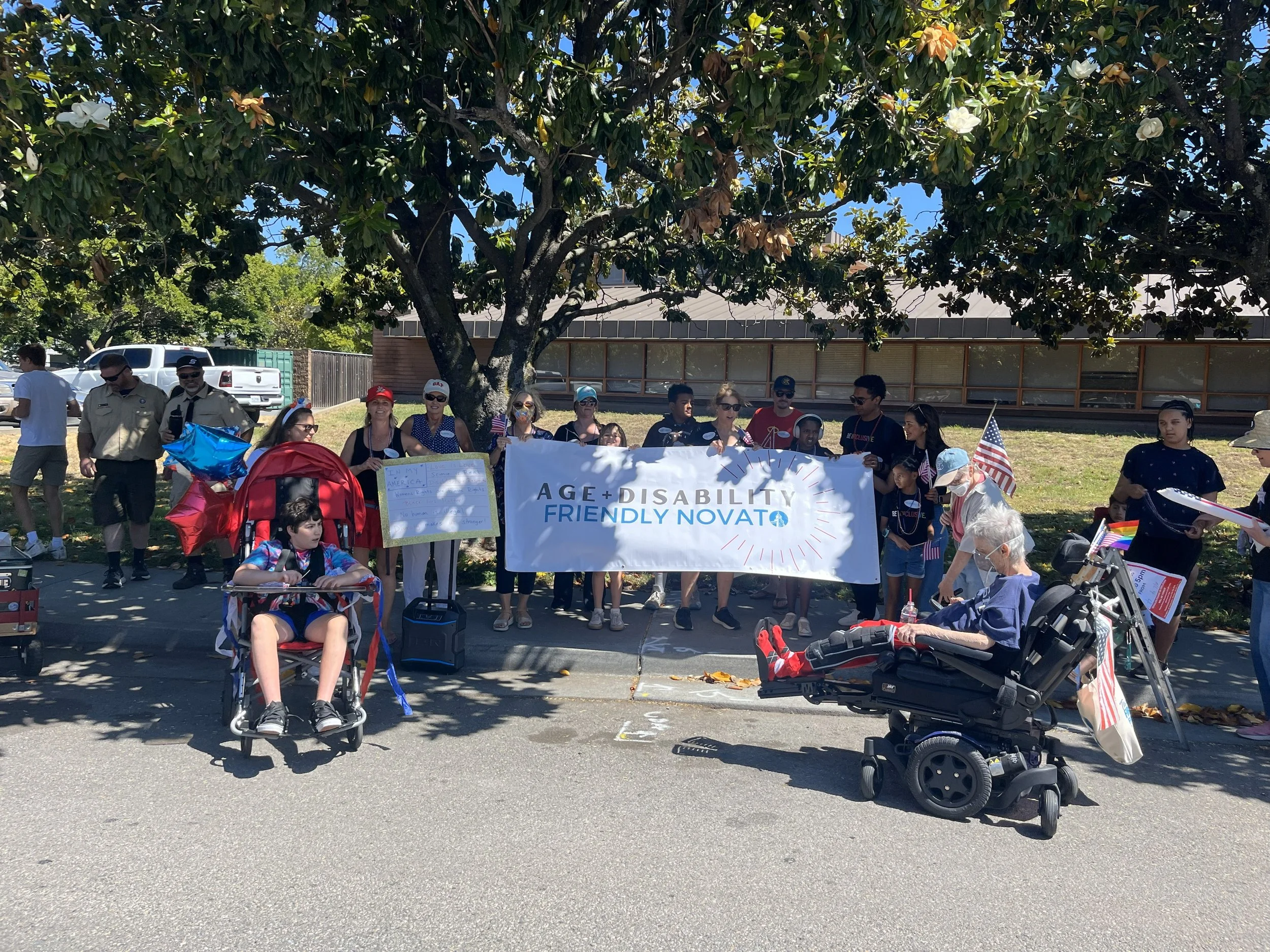 Age Disability friendly group photo