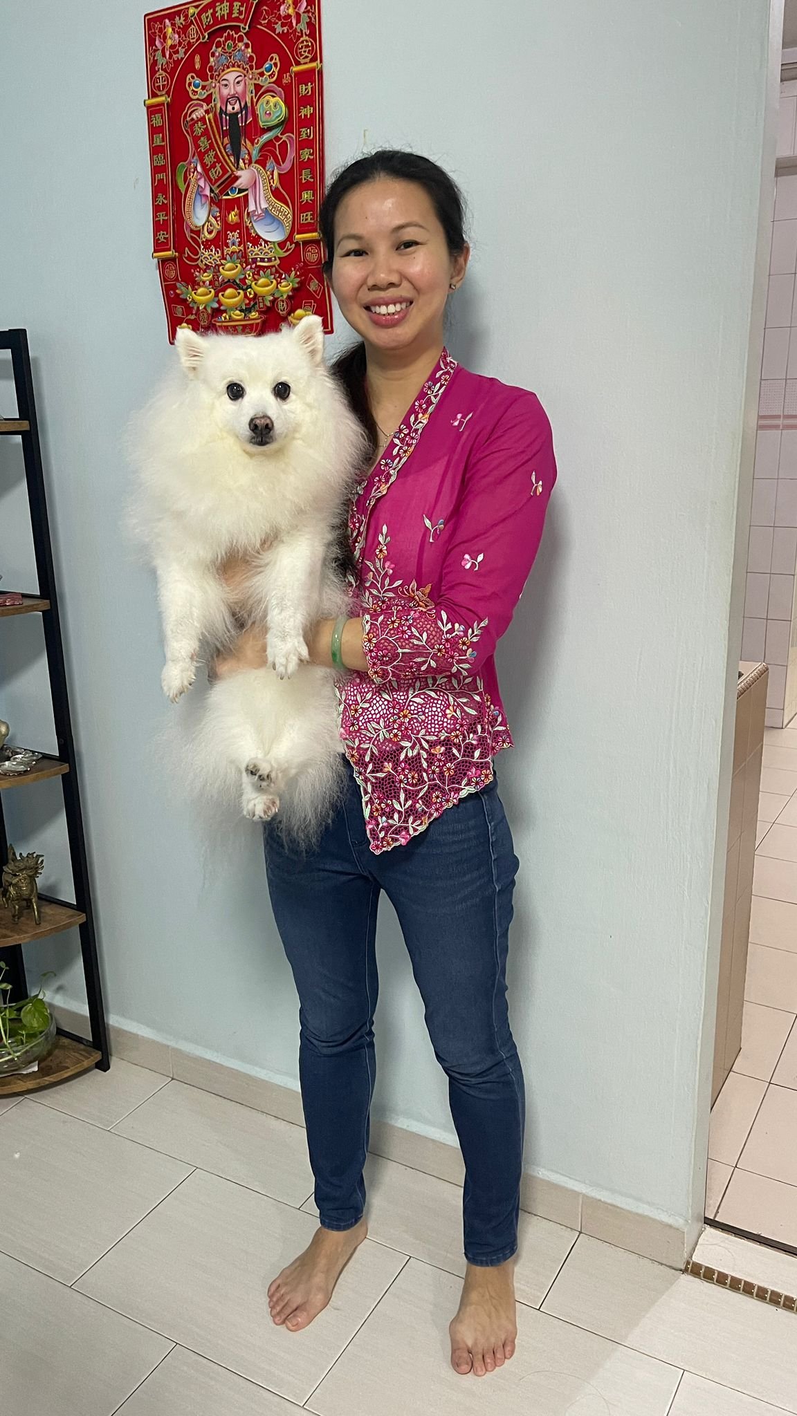 With my 18-year-old dog