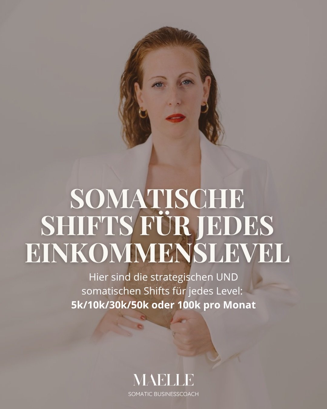 DEIN NEUES LEVEL VERLANGT NEUE:
strategische 
und somatische Schritte

Damit du die Identit&auml;t verk&ouml;rperst, die ein neues Einkommens und Freiheitslevel in ihren Business halten kann.

Genau das lernst du in meinen 1:1 Somatic Businesscoachin