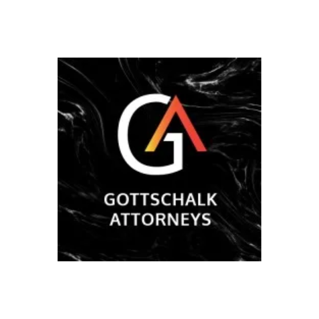Logo of Gottschalk Attorneys featuring a stylized 'G' and triangular shapes in red, orange, and yellow on a black background, with the company name below.