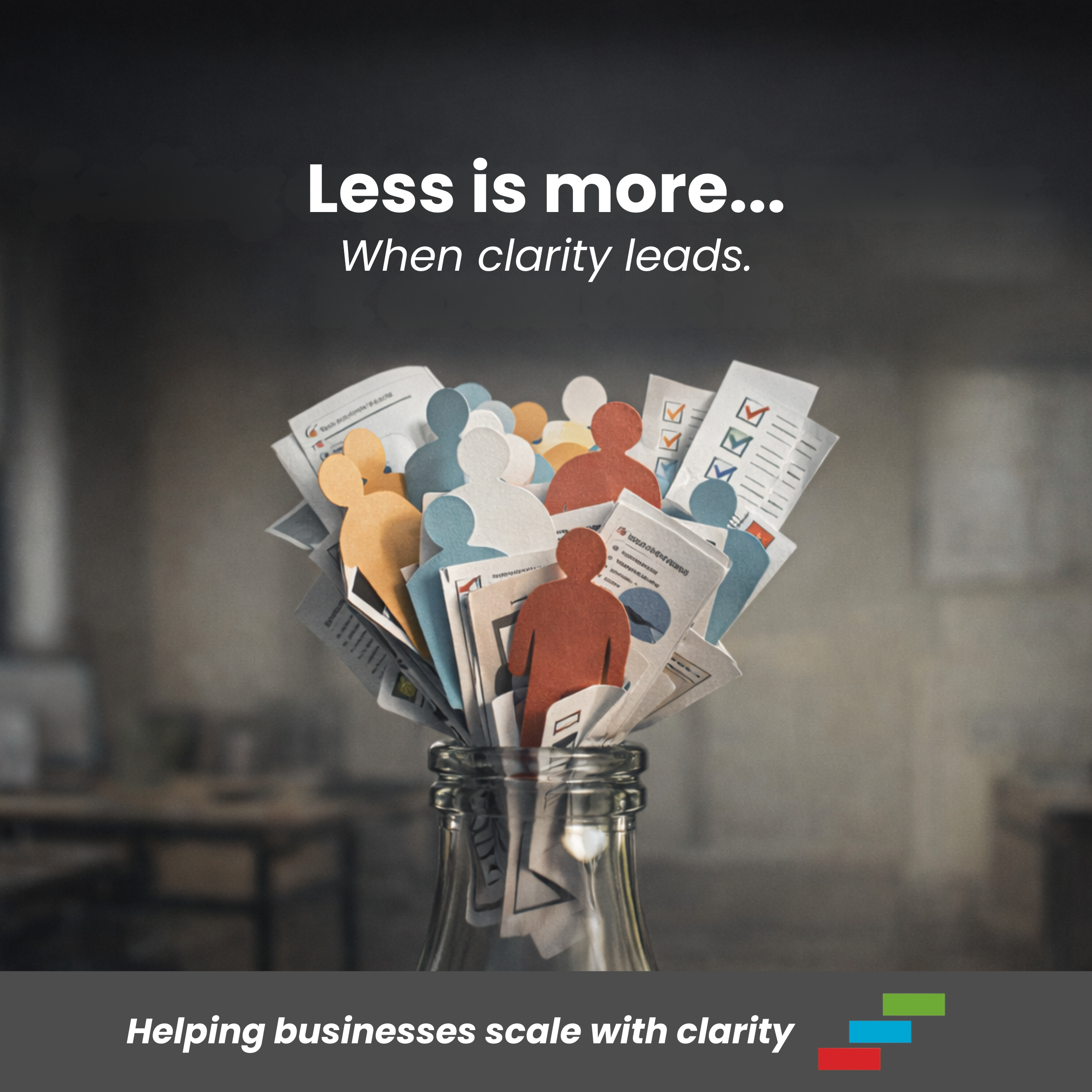 Quote highlighting the importance of clarity over complexity in business growth