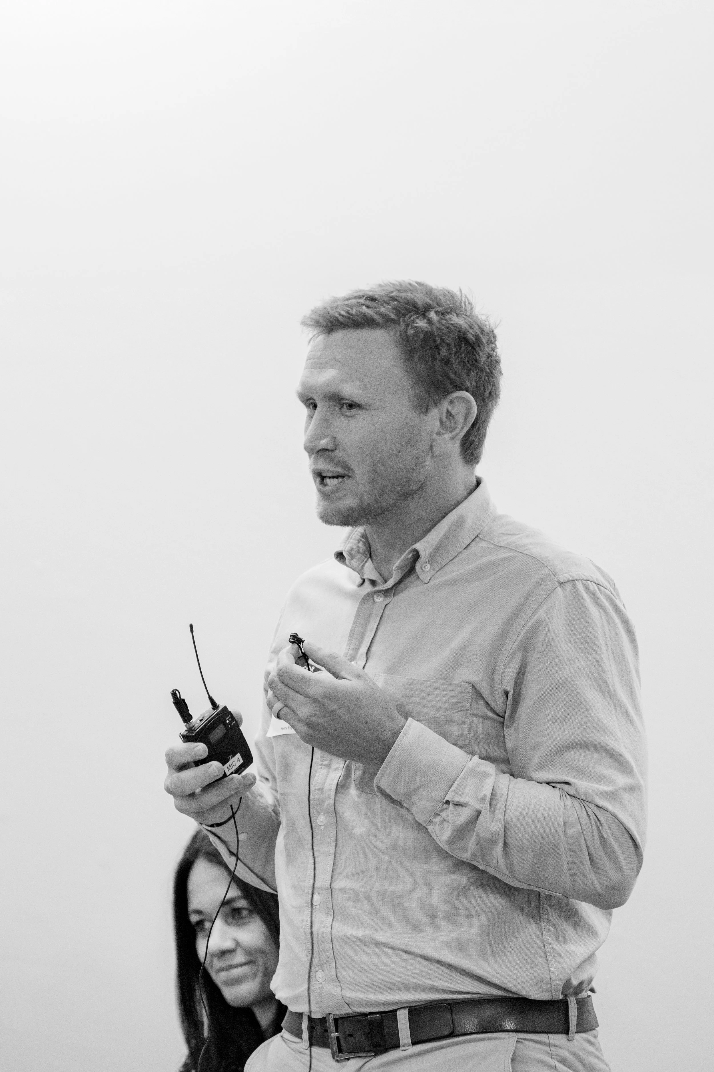 Audience engaging with speakers by asking questions at the Scale Up Partners conference in Johannesburg, April 2025