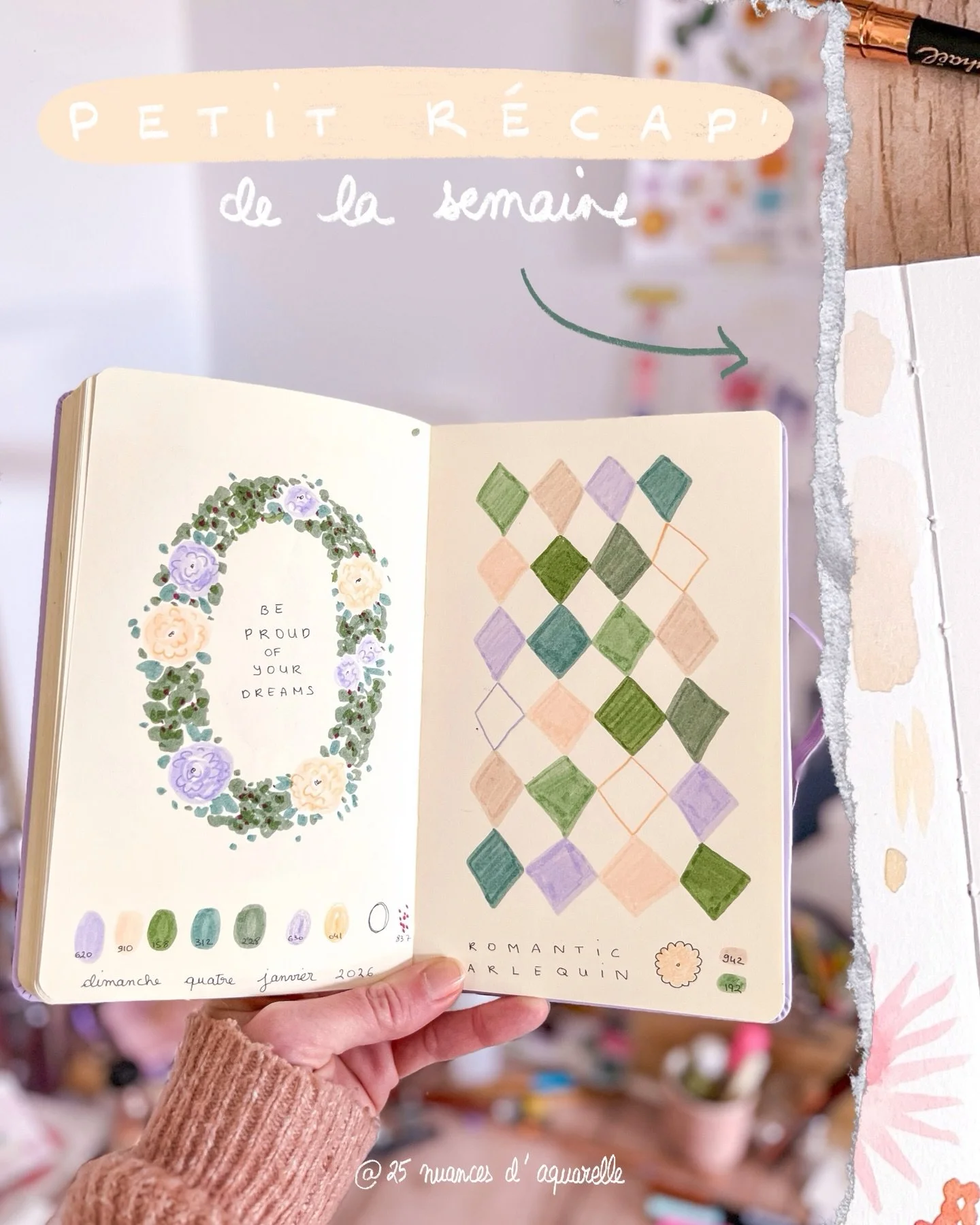 Reprise du dessin quotidien apr&egrave;s presque 2 semaines sans toucher aux pinceaux et autres 🫣 ce moment de flottement o&ugrave; j&rsquo;ai envie de peindre et dessiner plein de choses mais sans savoir comment m&rsquo;y prendre, avec ce syndrome 