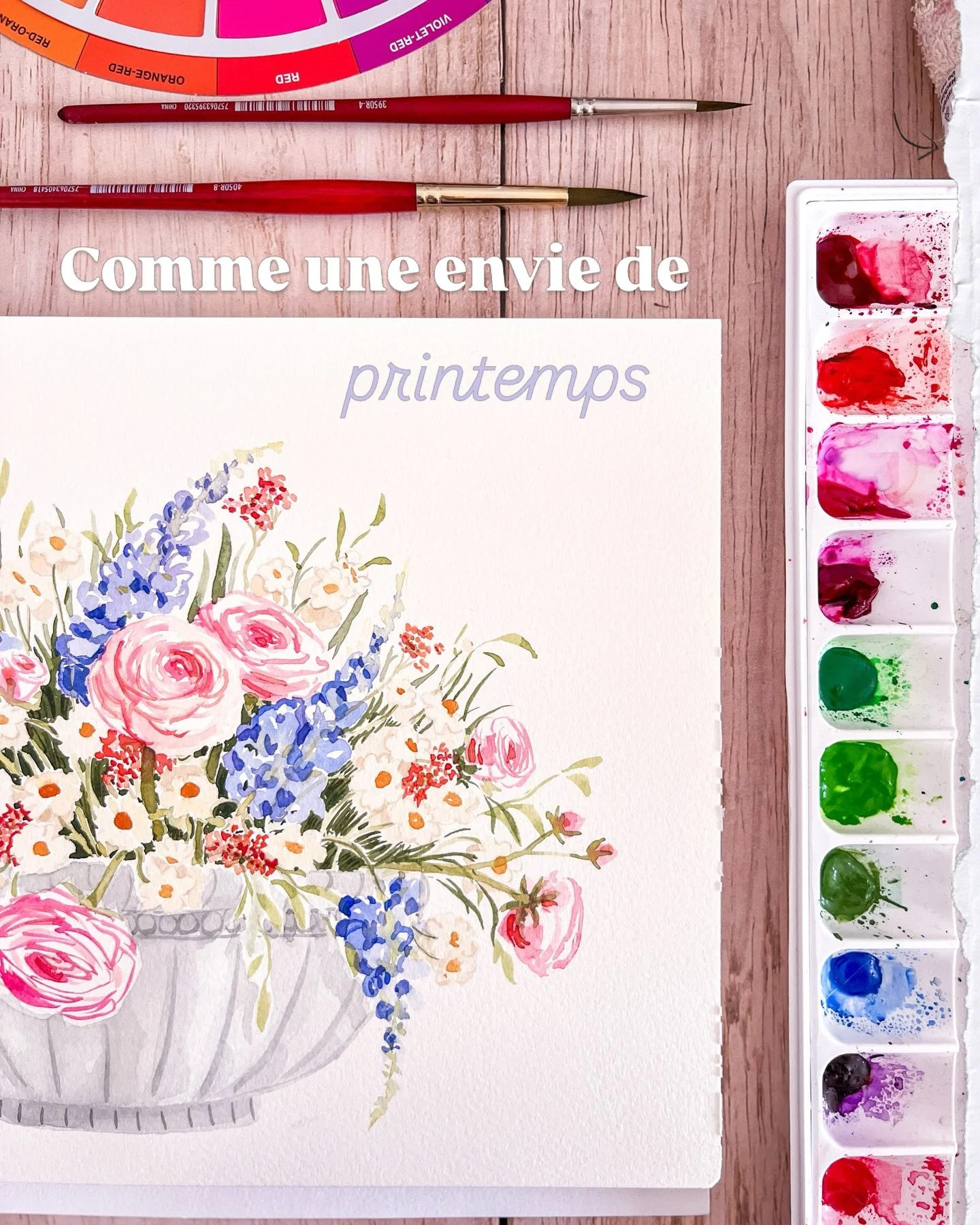 Deux semaines d&rsquo;aquarelle dans ce petit r&eacute;cap 😊 j&rsquo;ai pas mal approfondi mes connaissances sur les couleurs que j&rsquo;utilise au quotidien, reproduire les couleurs que je vois est une pratique que j&rsquo;adore, c&rsquo;est deven