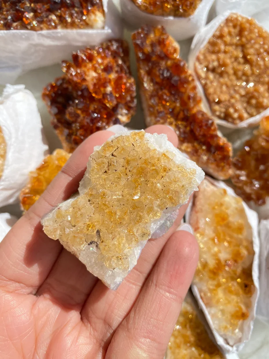 Aus Crystals Citrine Cluster