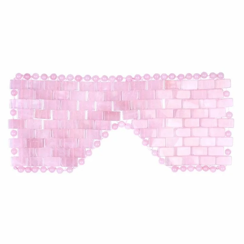 The Vellora Method Rose Quartz Crystal Eye Mask