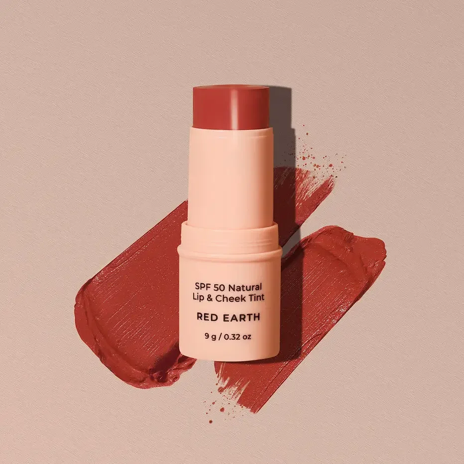Avocado Zinc Spf 50 Natural Lip & Cheek Tint Red Earth