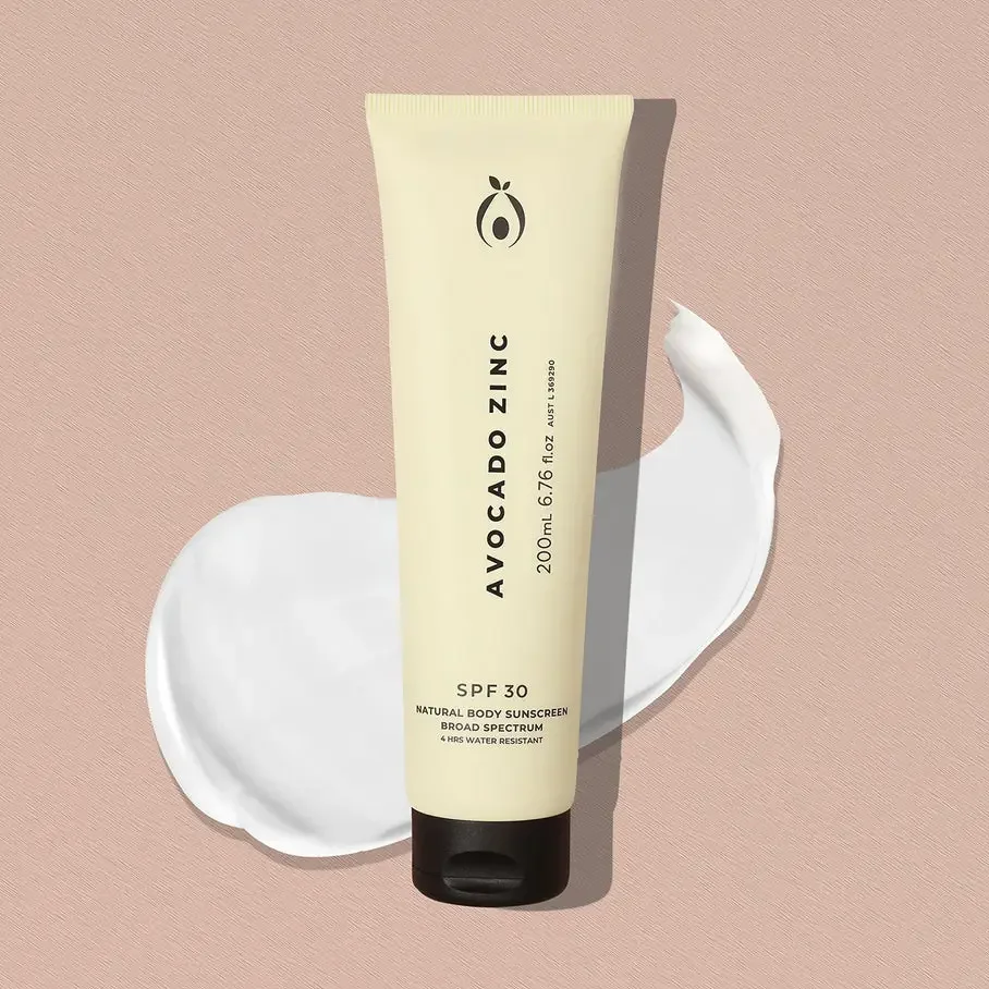 Avocado Zinc Spf 30 Natural Body Sunscreen