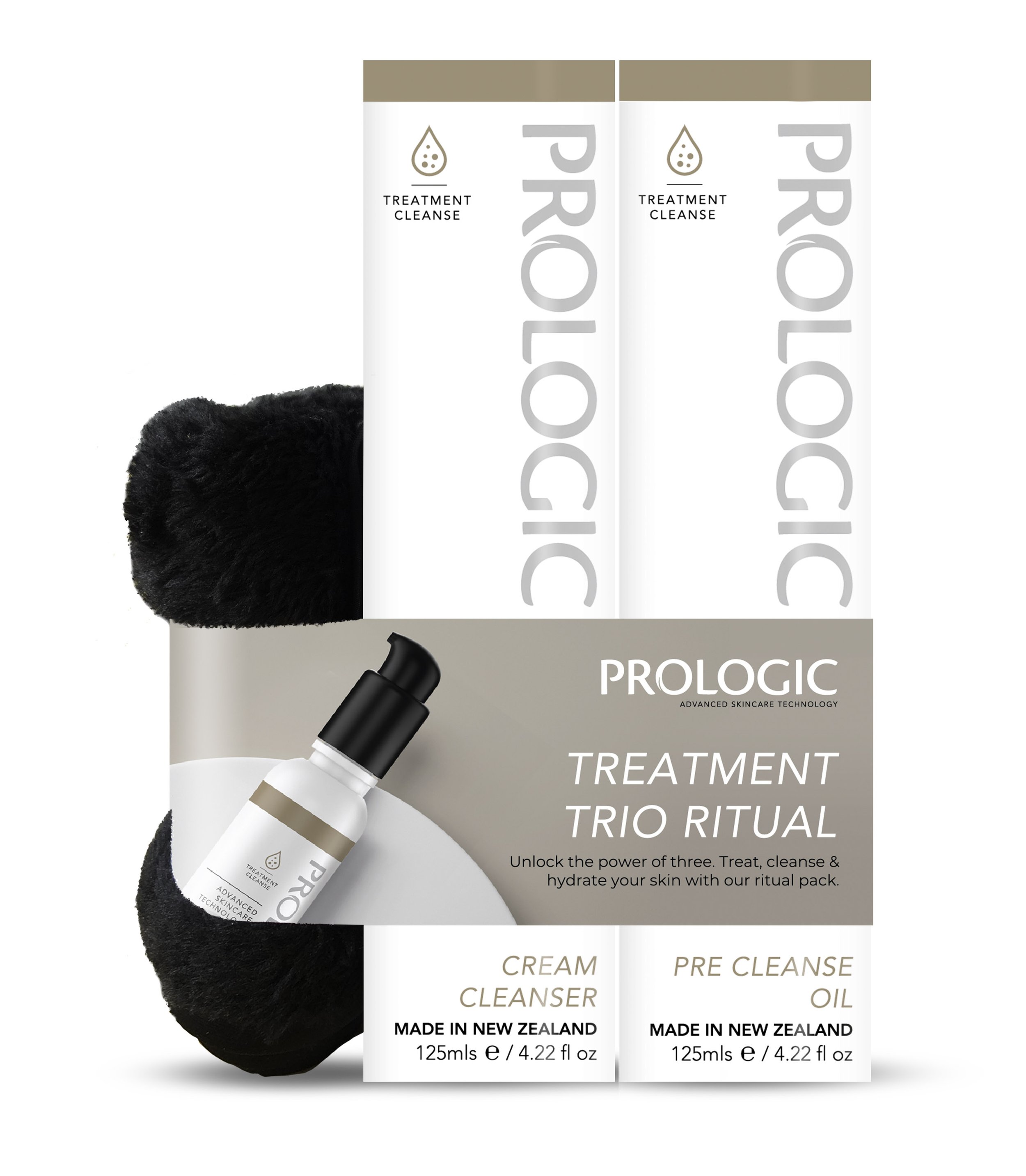 Prologic Signature Cleansing Trio KitPre Cleanse Oil, Cream Cleanser & Microfibre Cloth