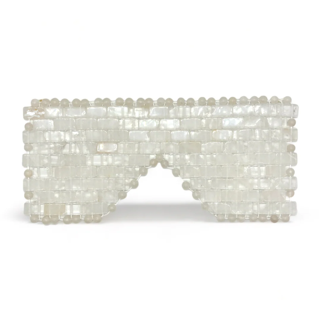 The Vellora Method Clear Quartz Crystal Eye Mask