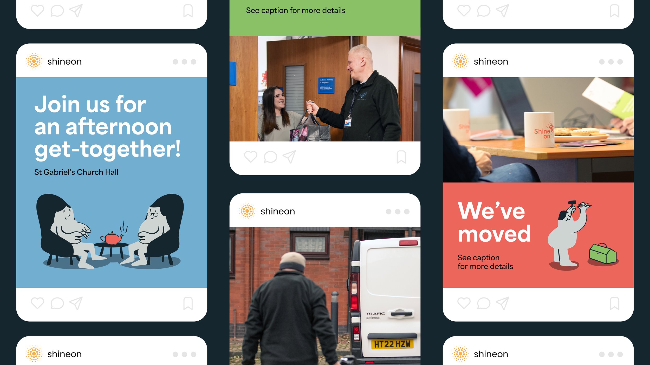 Social media design for Newcastle based charity