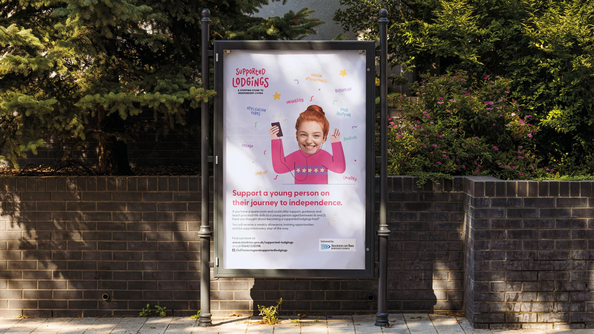 Branding<br><span style="font-size:75%;">Supported Lodgings</span></p>