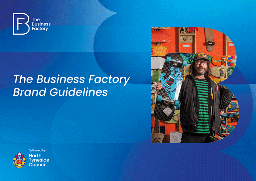 Brand guidelines for The Business Factory