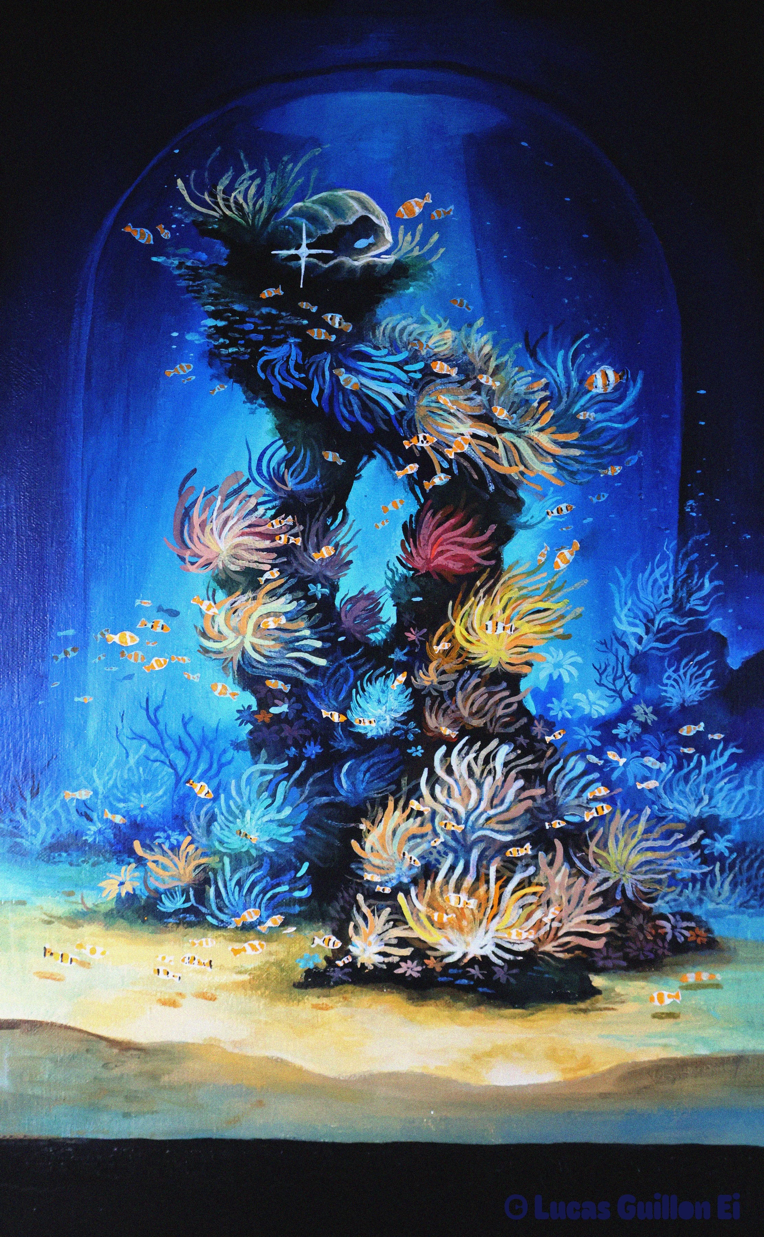 L’aquarium des petits poissons clowns
