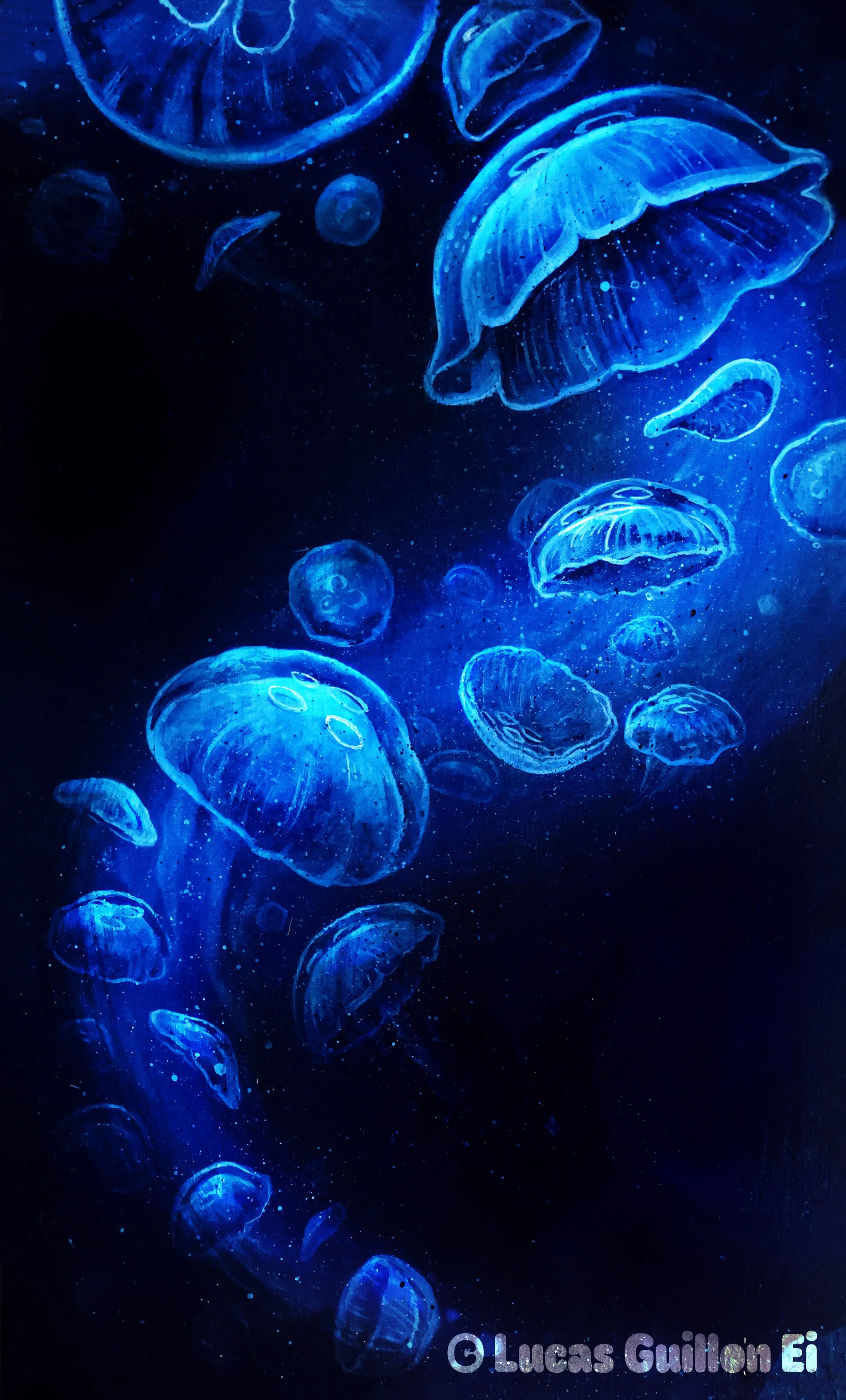 Oeuvre Originale - L’aquarium aux méduses