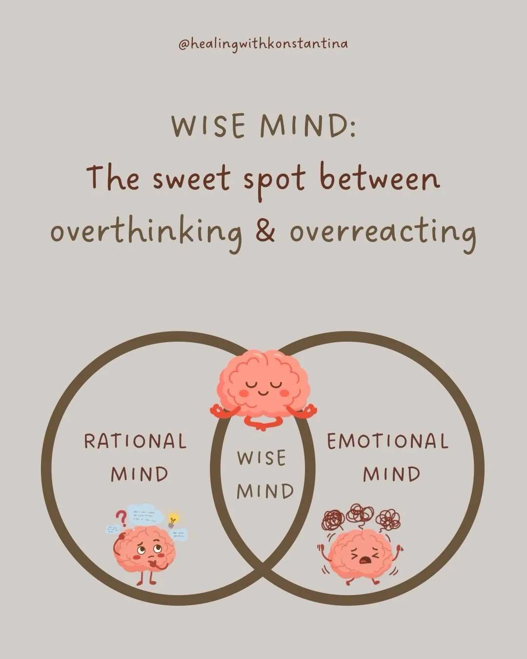 We all have moments where emotions take over&hellip; or where we overthink everything into exhaustion.

Wise Mind is about finding the middle ground. The place where you can feel deeply and think clearly at the same time.

This isn&rsquo;t something 