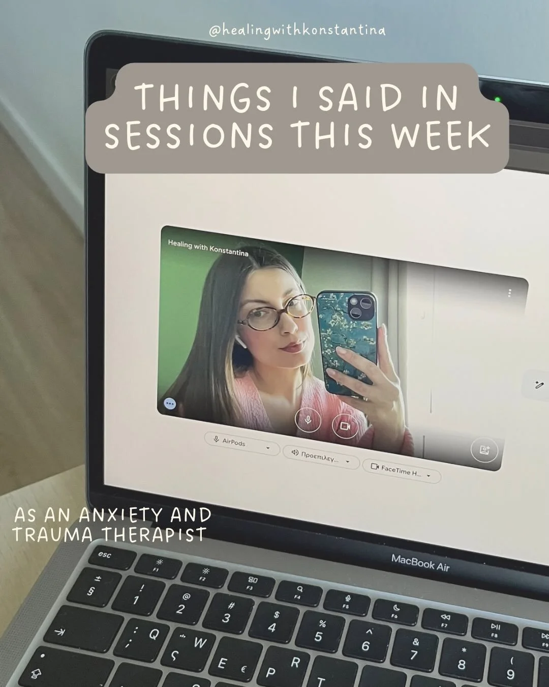 Moments from the therapy space this week. 🤍💭