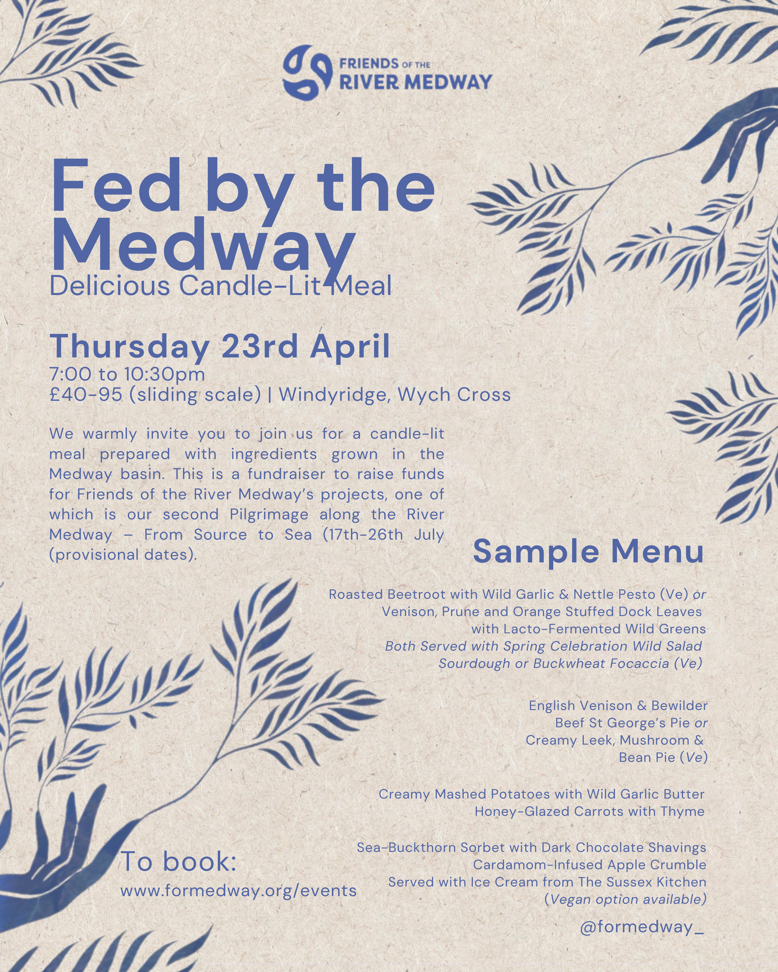 Fed by the Medway