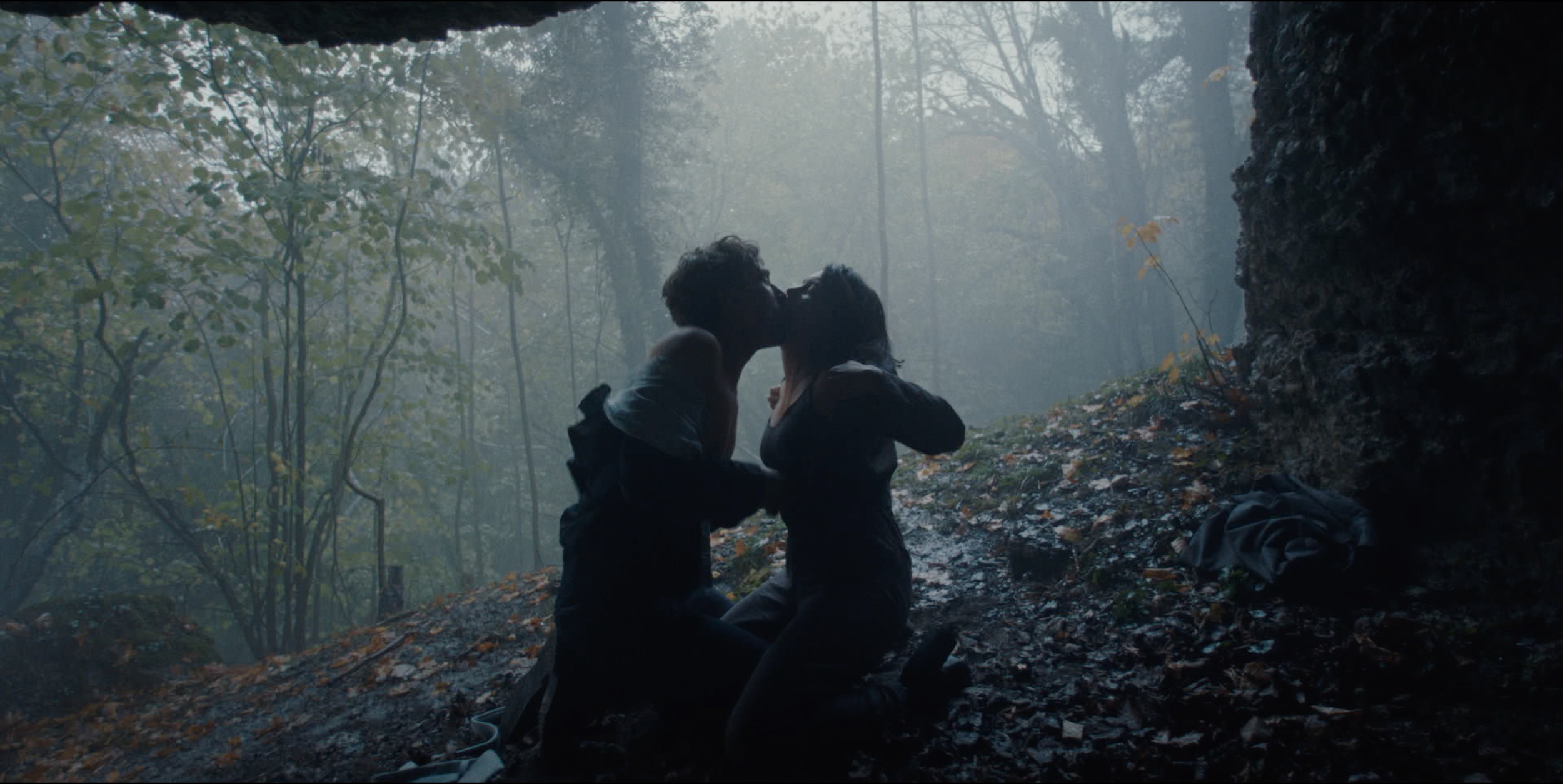 Pasi and Emilia in the forest, a rare glimpse of untouched nature