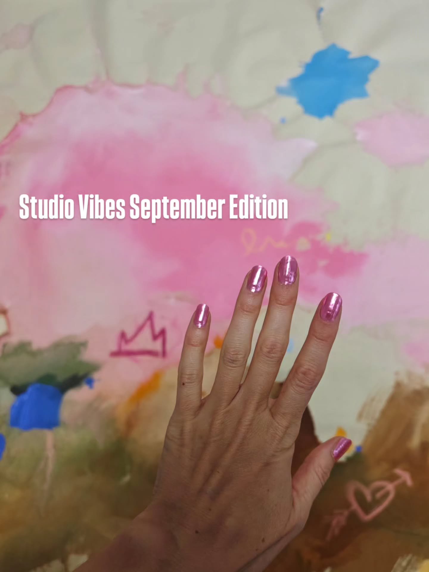 Studio Vibes September Edition 
Between meetings with my spirit animal, ocean in the studio, goodbyes and coziness - here are some of my september studio moments! 🩷🩵💚

#ContemporaryArt #abstractpaintings #studiovibes #abstractcontemporary #behindt