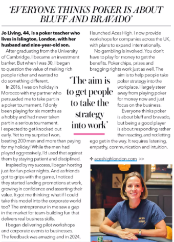 Aces High in Woman&Home