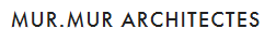 Photo d'une enseigne avec le texte 'MUR. MUR ARCHITECTS'