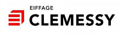 Logo de la société Clemessy avec le texte Eiffage.