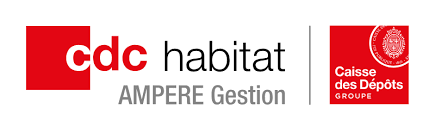 Logo de CDC Habitat, AMPERE Gestion, et Caisse des Dépôts