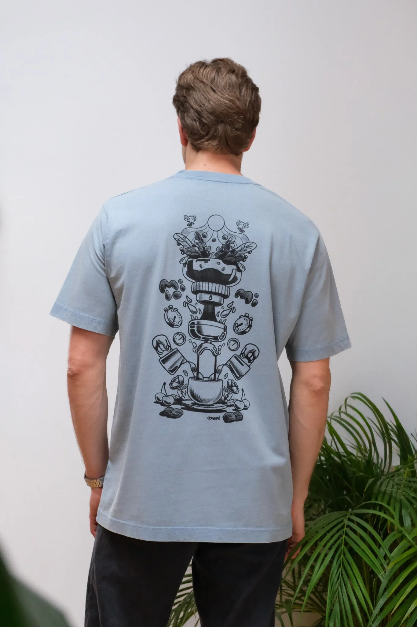 Coffee Flow - T-Shirt (blue)
