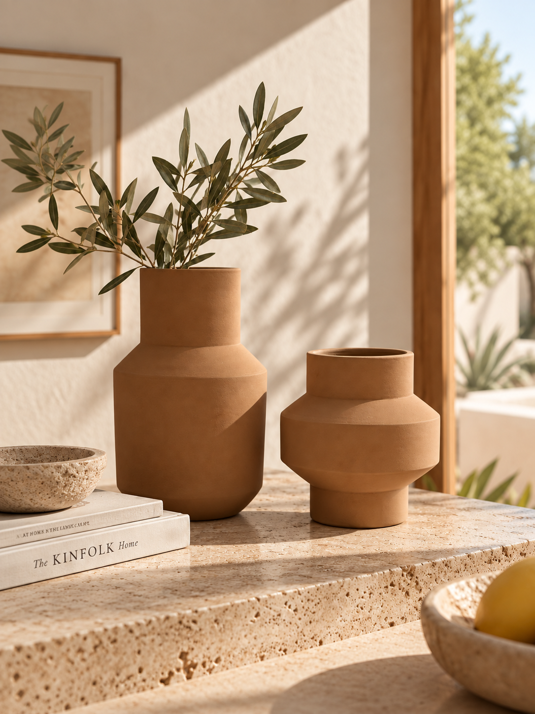 ensemble de vase terracotta