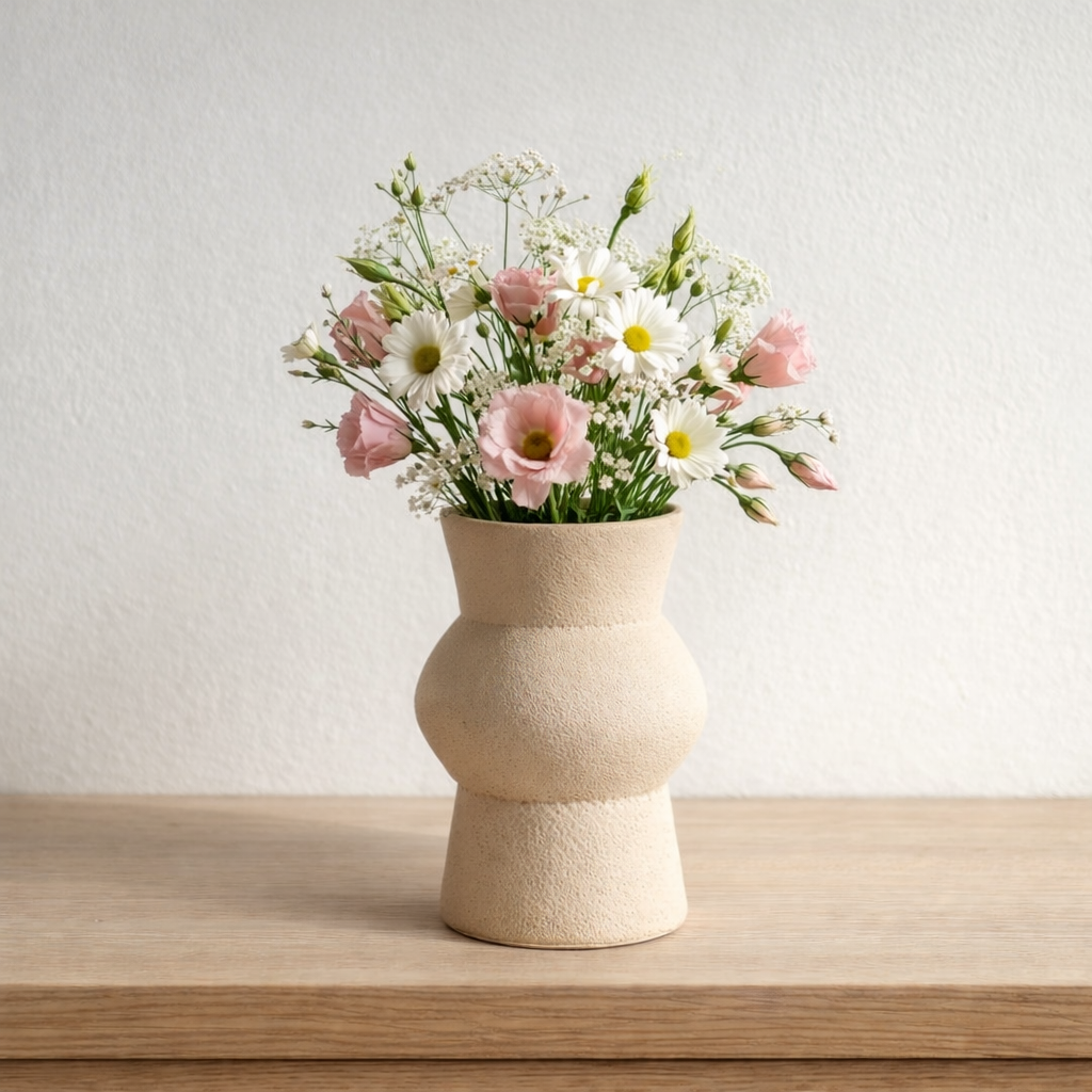 Vase Nodo en décoration intérieure ambiance minérale et moderne