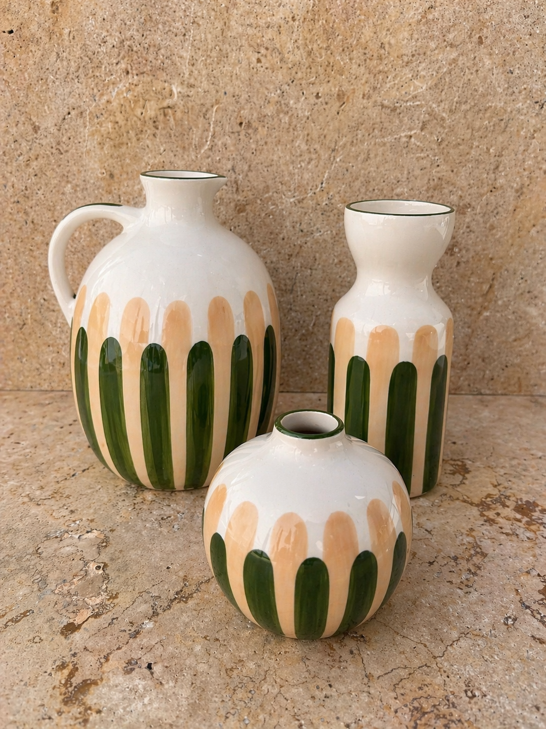 collection céramique portugaise linea beige vert