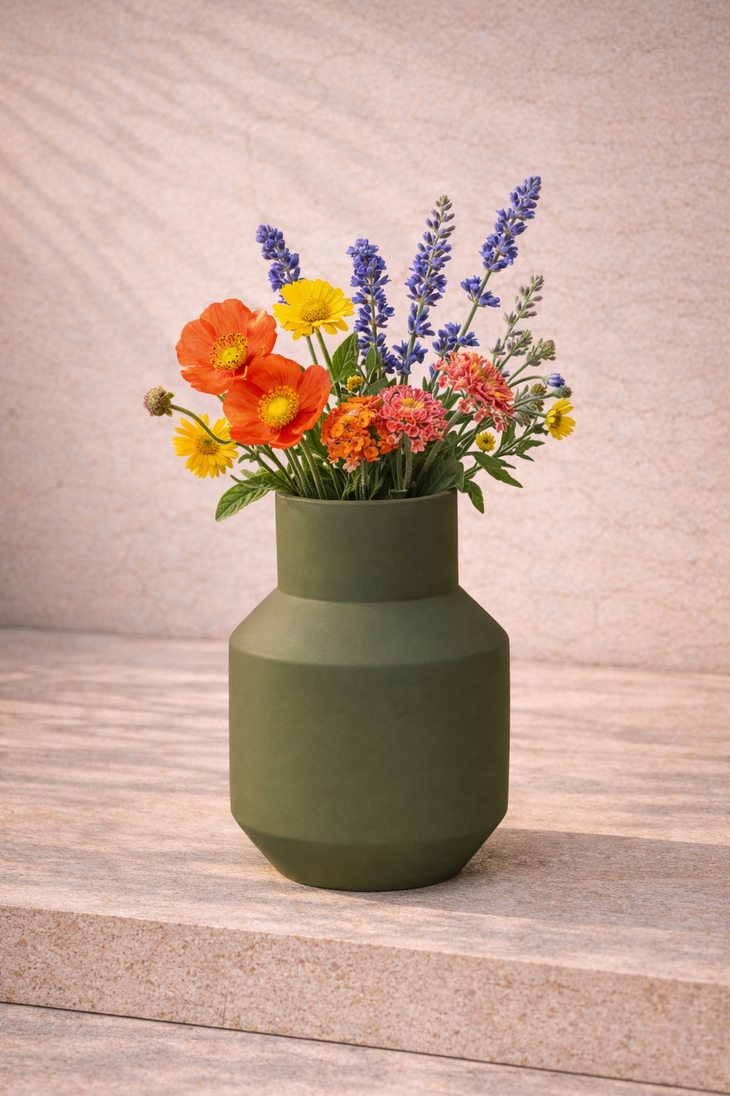 Vase Areia Olive en décoration intérieure ambiance minimaliste et naturelle