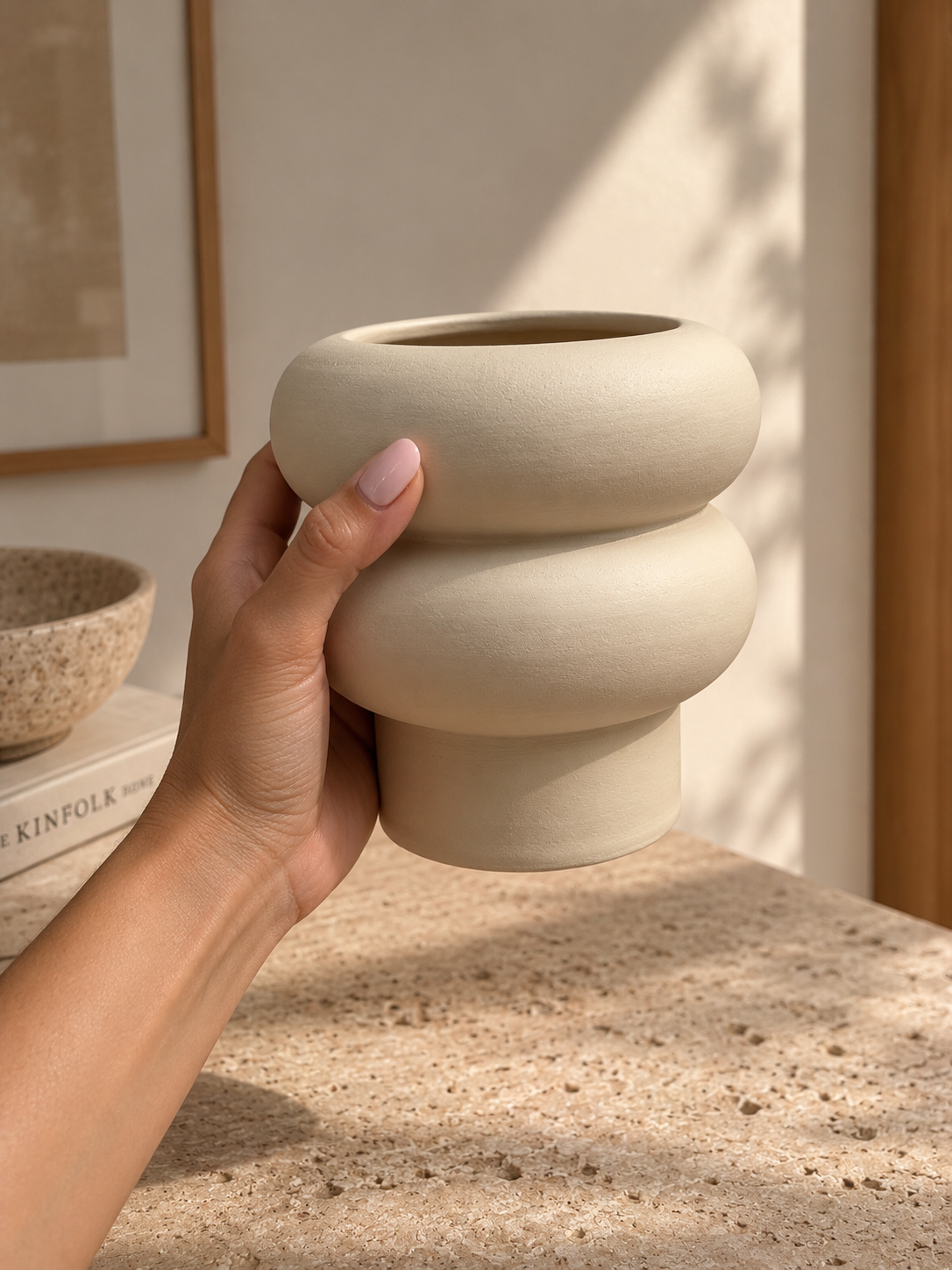 Vase Onda Ivoire