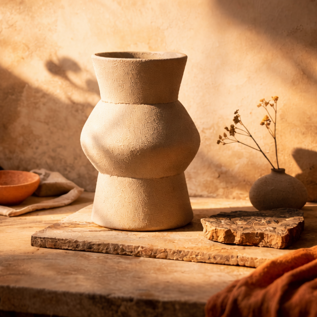 vase céramique artisanale portugaise beige mate.png