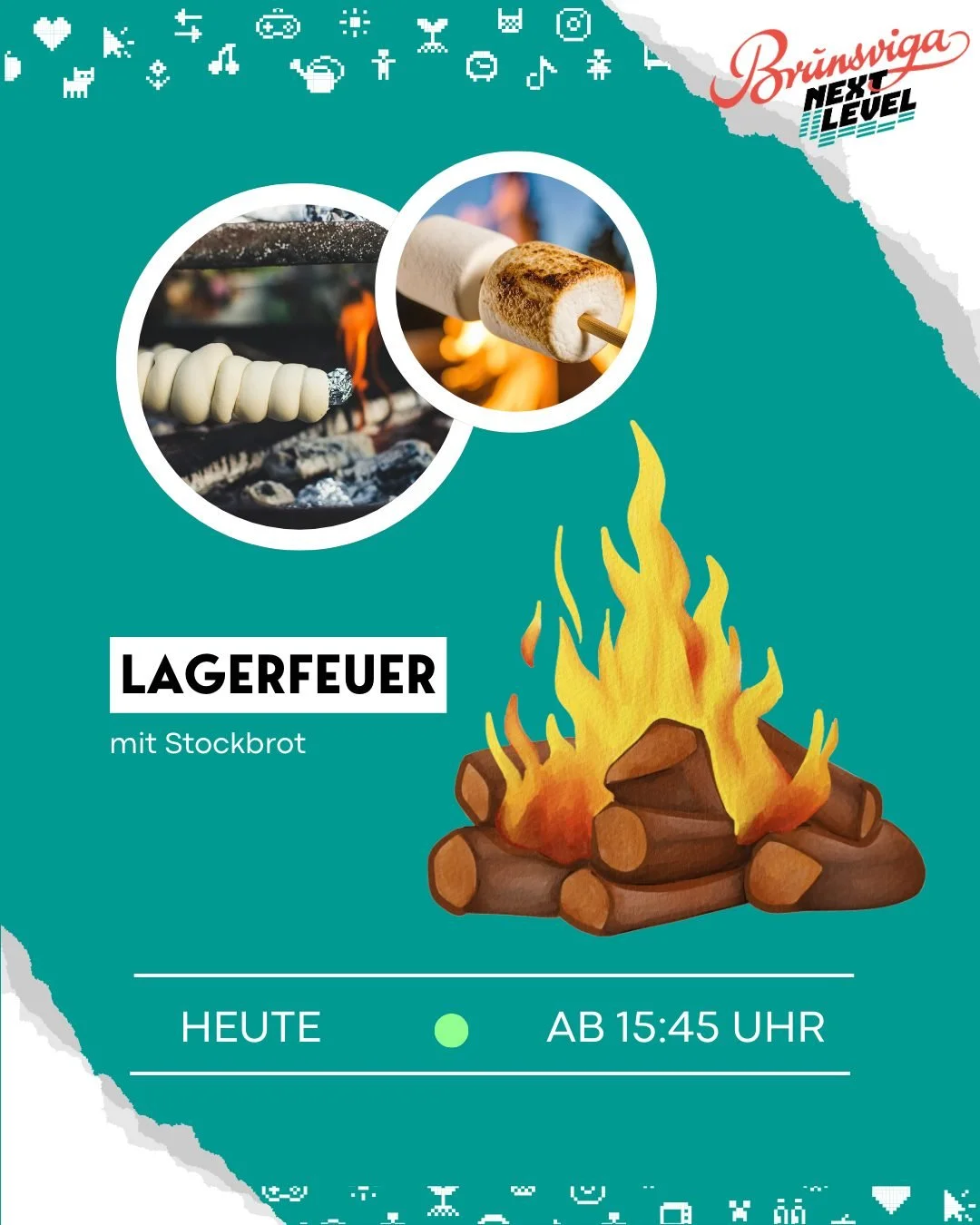 Lagerfeuer und Stockbrot geht immer. Kommt vorbei wir haben genug f&uuml;r alle :)