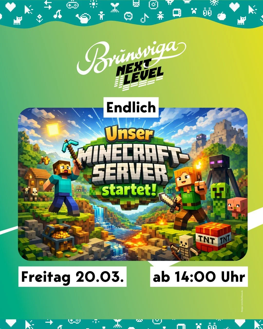 Wir haben es endlich geschafft. Unser Server geht an den Start. Komm am Freitag vorbei und sei von Anfang an dabei!