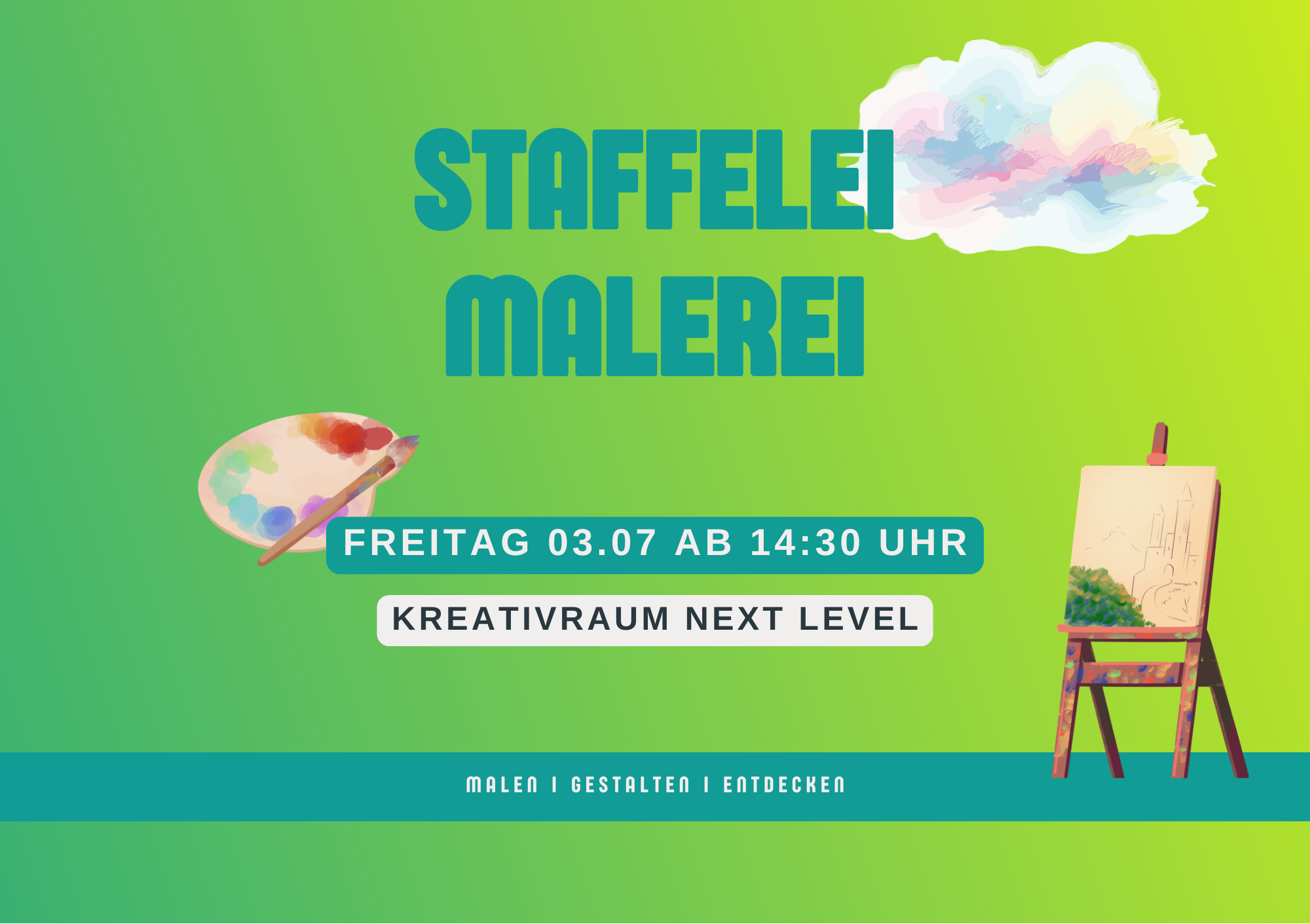 Staffelei-Malerei