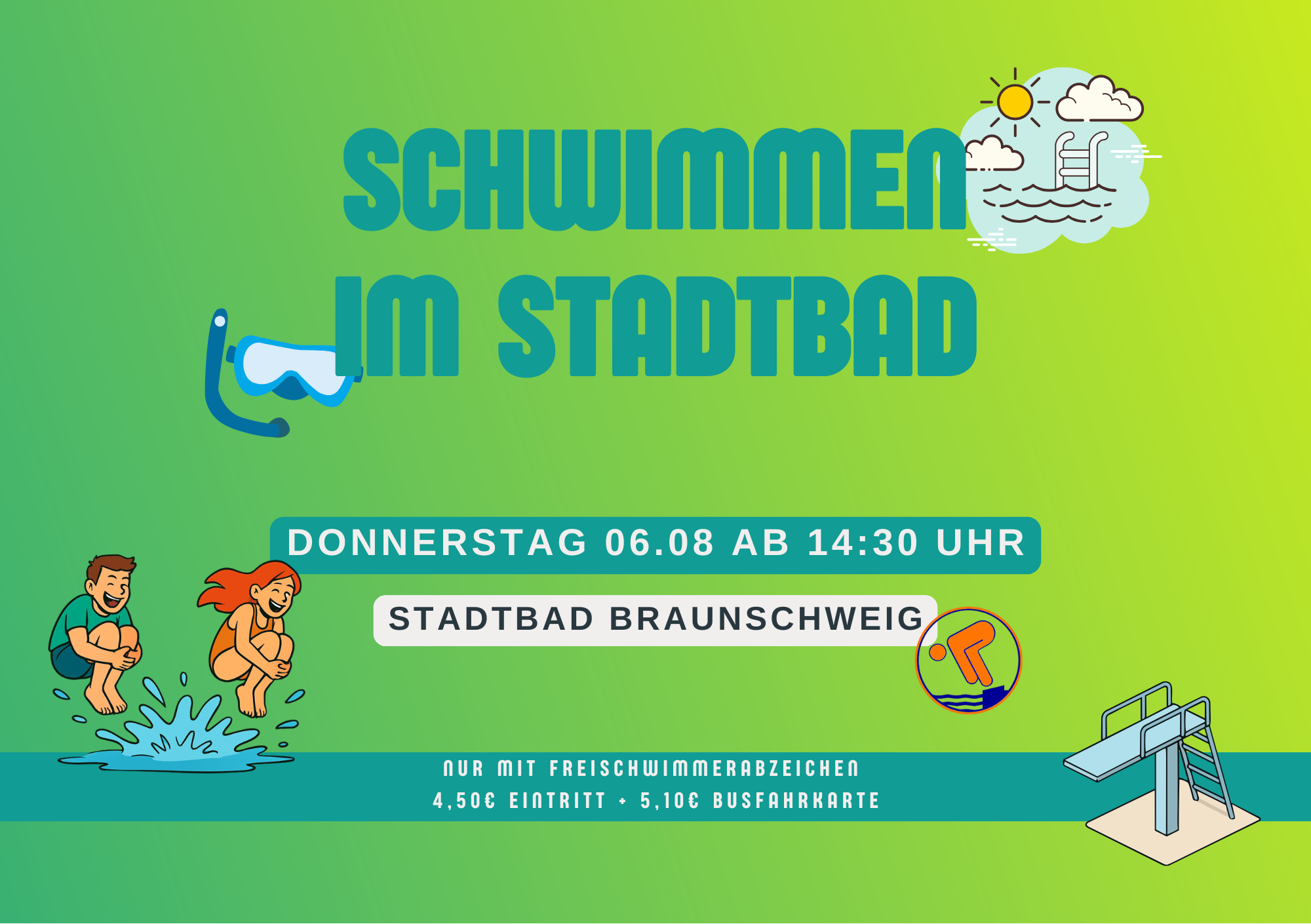 Schwimmen im Stadtbad