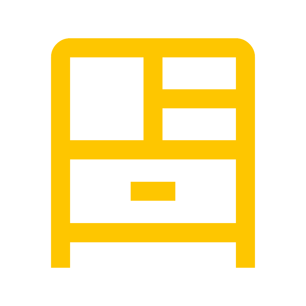 ⭐ Klar for hverdagen – seng, kommode & TV-benk