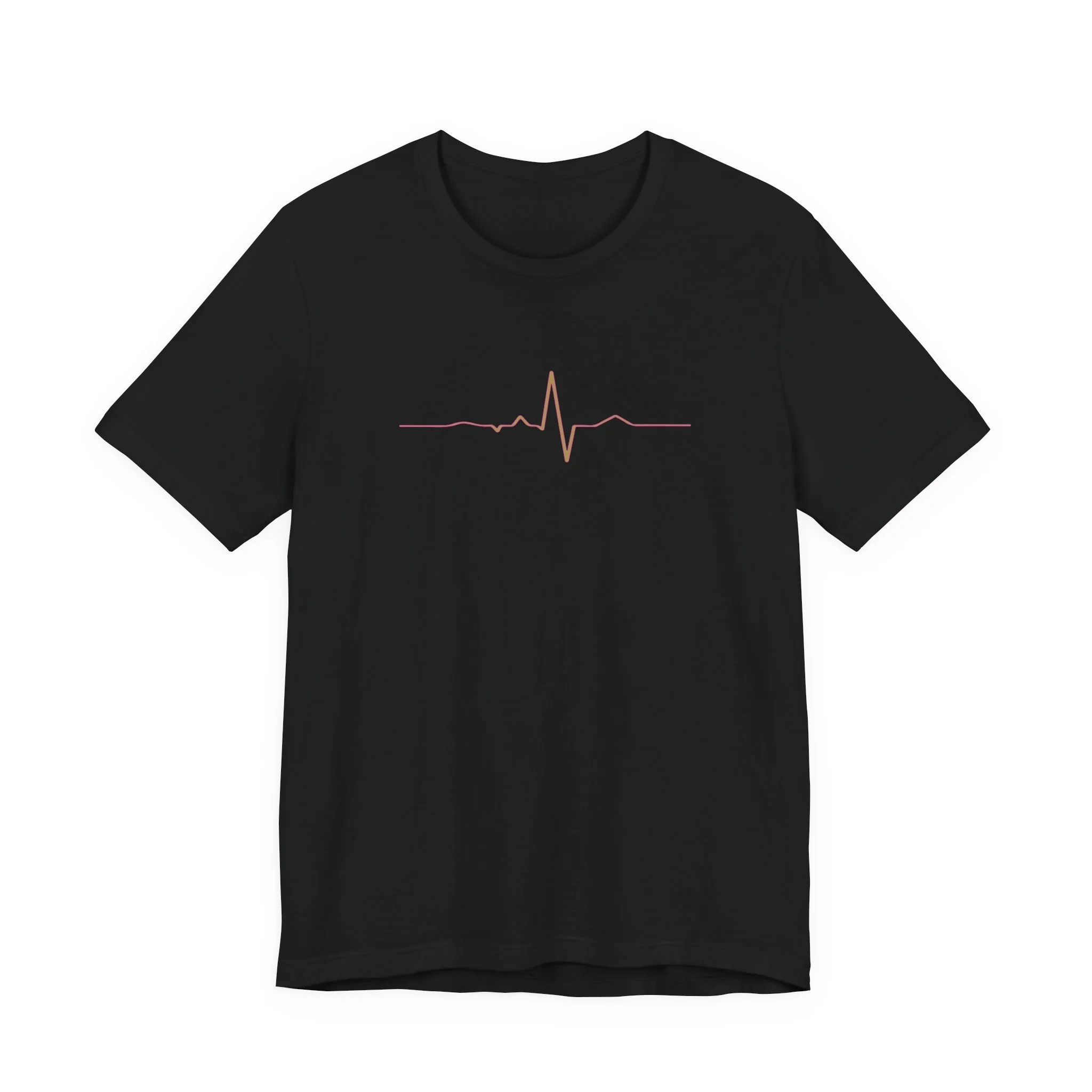 Heartbeat Line T‑Shirt — Minimal EKG Pulse Graphic Tee